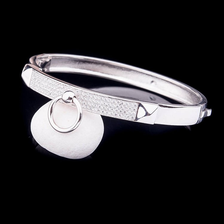 Серебряный браслет с фианитами 14915 от ювелирного магазина Оникс - 3