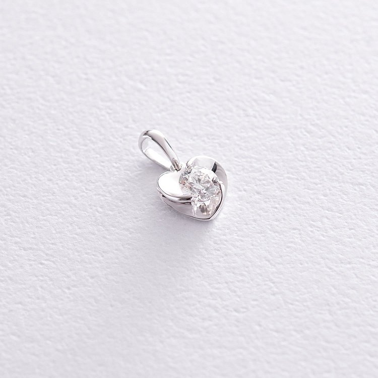 Золотой кулон (бриллиант) пб0153lg от ювелирного магазина Оникс