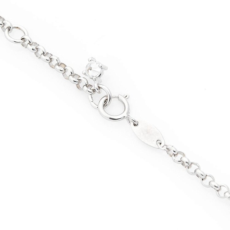 Золотий браслет на ногу (фіаніти) б03286 від ювелірного магазину Онікс - 2