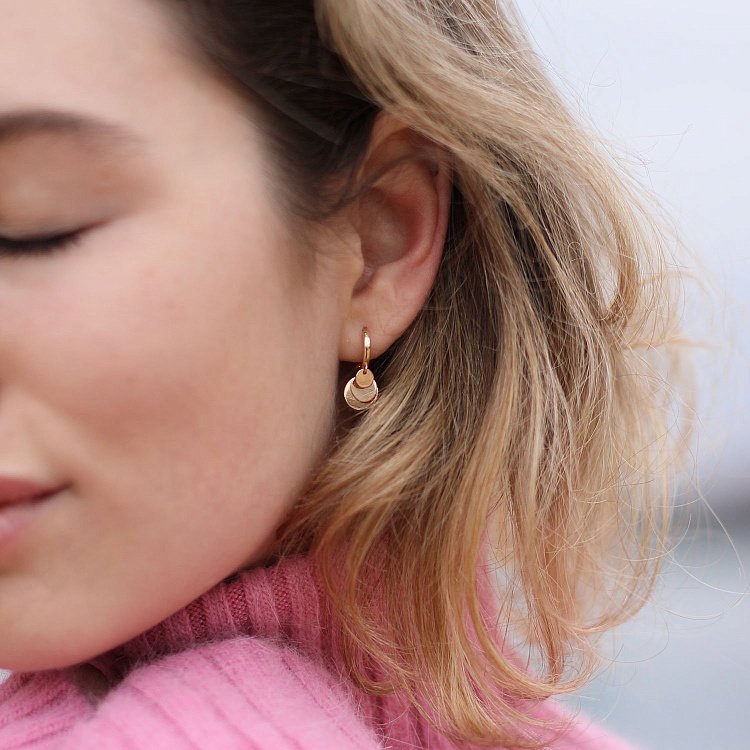 Золоті сережки Монетки с06522 від ювелірного магазину Онікс - 2