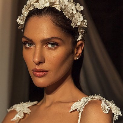 Золотые серьги-гвоздики с фианитами 8 мм с03535 №7