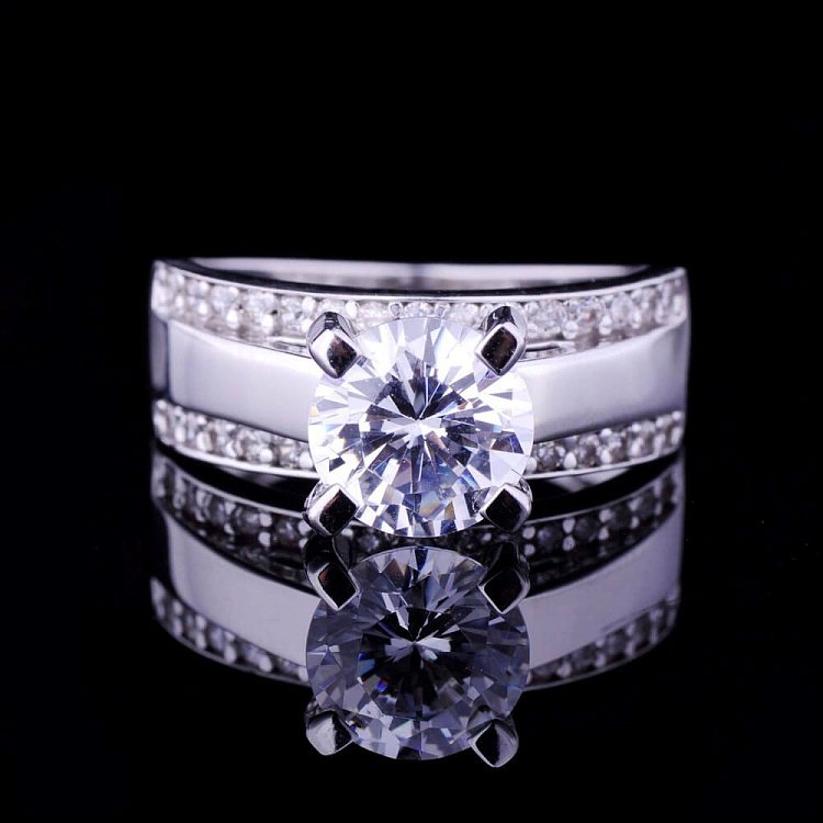 Золота каблучка (фіаніти) к02970 від ювелірного магазину Онікс - 6