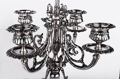 Серебряный подсвечник Сер.15 №4