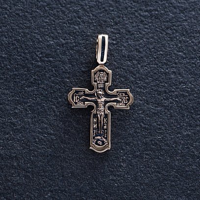 Хрест "Розп'яття" у жовтому золоті п03876 №5