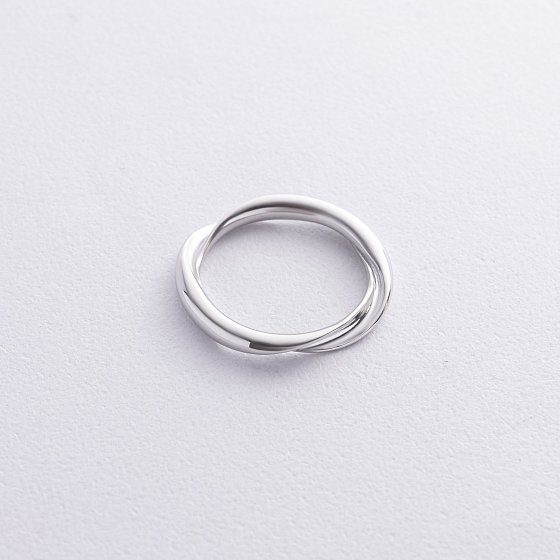 Серебряное кольцо "Орбита" 112778 №3