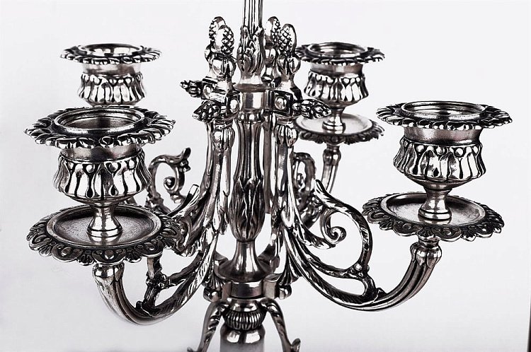 Серебряный подсвечник Сер.15 от ювелирного магазина Оникс - 3