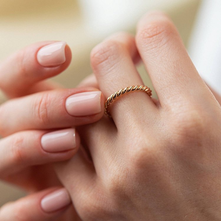 Каблучка "Мрія" у червоному золоті к07362 від ювелірного магазину Онікс - 3