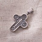 Срібний православний хрест "Голгофський" з (чорнінням) 13364 от ювелирного магазина Оникс - 2