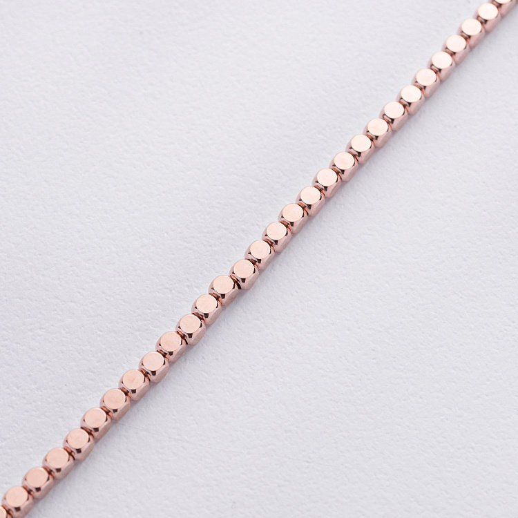 Браслет "Кубики" (червоне золото) mini б05464 від ювелірного магазину Онікс - 8