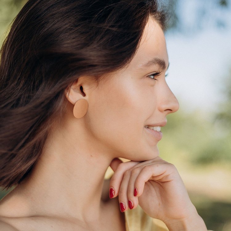 Сережки "Великі комети" в червоному золоті с06466 від ювелірного магазину Онікс - 7