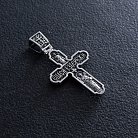 Срібний хрест "Розп'яття. Спаси і Збережи" кду-13 от ювелирного магазина Оникс - 3