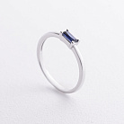 Срібна каблучка з синтетичним сапфіром 1923/1р-HSPH от ювелирного магазина Оникс