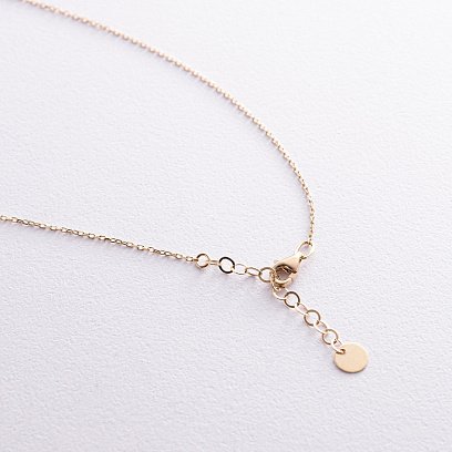 Колье "Клевер" в желтом золоте кол02437 №7