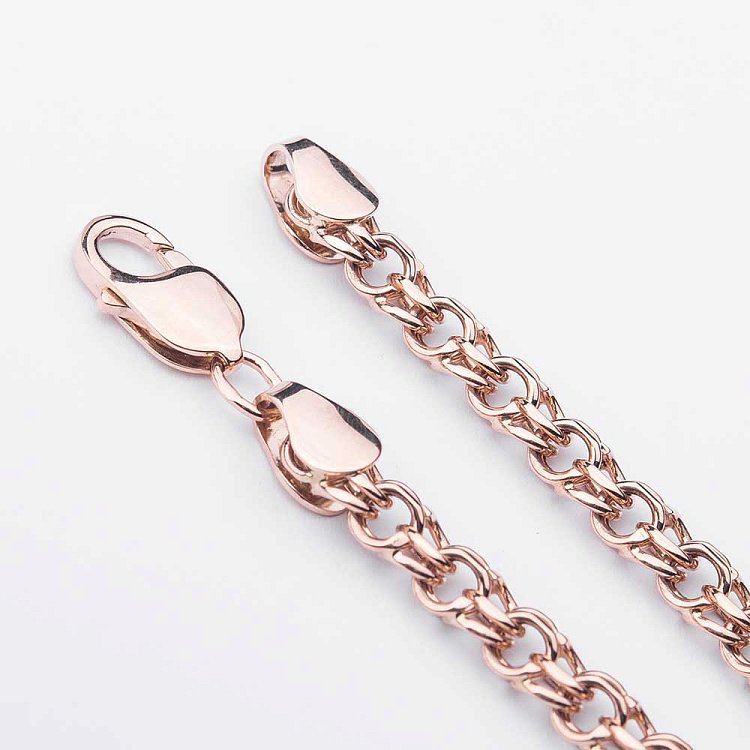 Золотой браслет плетение Бисмарк б00369 от ювелирного магазина Оникс - 2