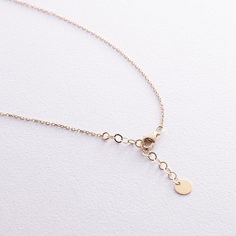 Колье "Клевер" в желтом золоте кол02437 от ювелирного магазина Оникс - 6