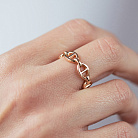 Кольцо "Helen" в красном золоте к08390 от ювелирного магазина Оникс - 3