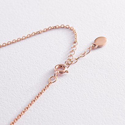 Браслет "Дівчинка та хлопчик" у червоному золоті (можливе гравіювання) з2090 №3