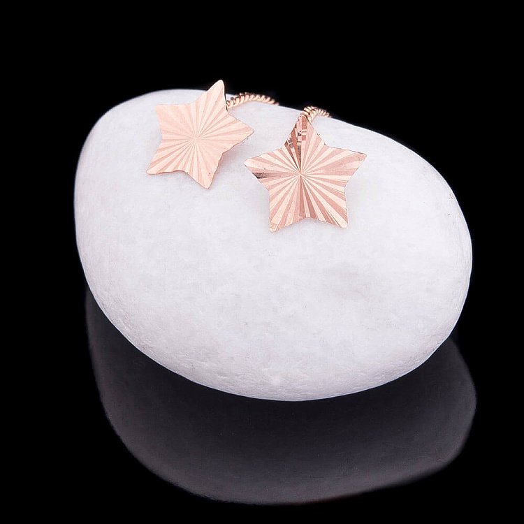 Золоті сережки "Зірочки" с01990 від ювелірного магазину Онікс