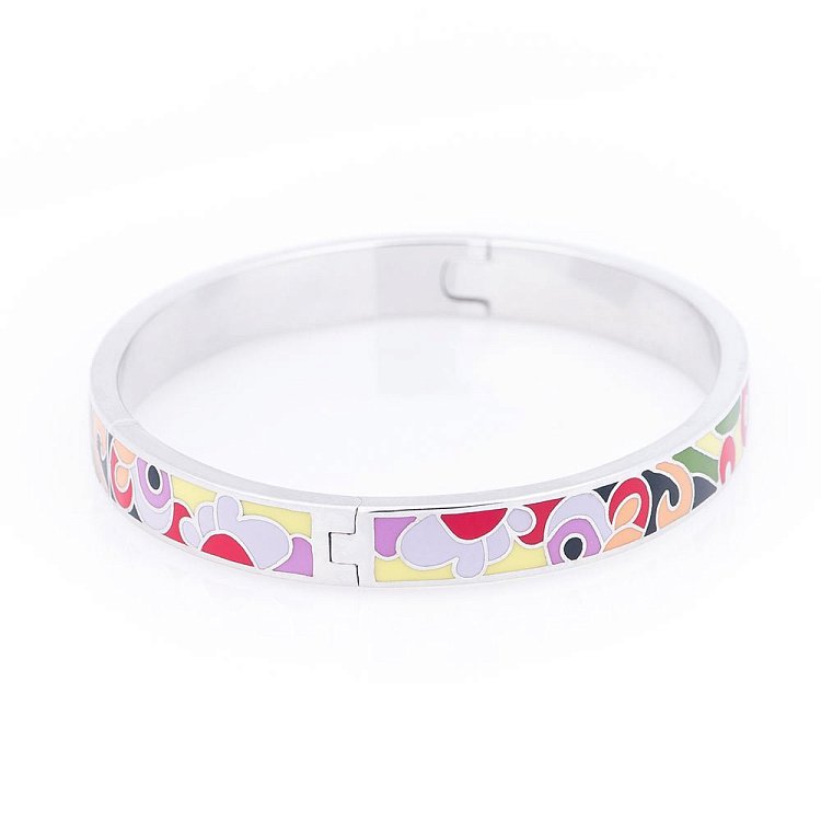 Серебряный браслет с эмалью 141186 от ювелирного магазина Оникс - 2