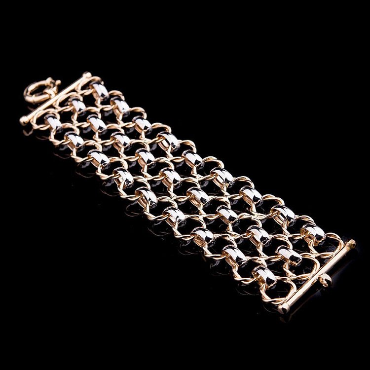 Золотой браслет б02130 от ювелирного магазина Оникс - 1