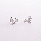 Срібні сережки - пусети "Зірочки" з фіанітами 301 от ювелирного магазина Оникс
