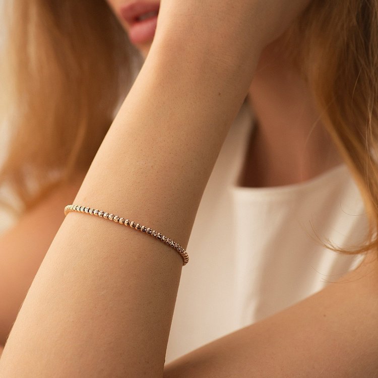 Браслет з червоного золота б04169 від ювелірного магазину Онікс - 13