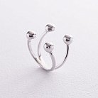Серебряное кольцо "Шарики" 901-01191 от ювелирного магазина Оникс - 1