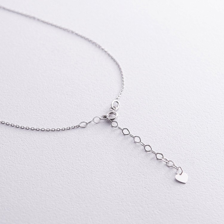 Кольє "Ластівка" у білому золоті кол02365 від ювелірного магазину Онікс - 12