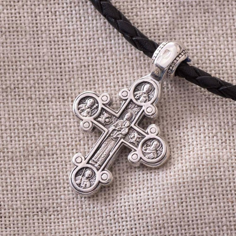 Православный крест с чернением 13089 от ювелирного магазина Оникс - 6