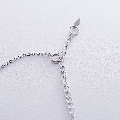 Серебряное колье Звездочки с фианитами 18776 №3