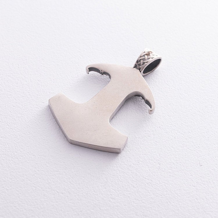 Срібний кулон "Молот" з символами трискеліону і кельтського вузла 7048 від ювелірного магазину Онікс - 8