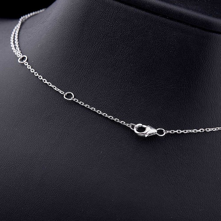 Срібне кольє з фіанітами 18305 від ювелірного магазину Онікс - 2