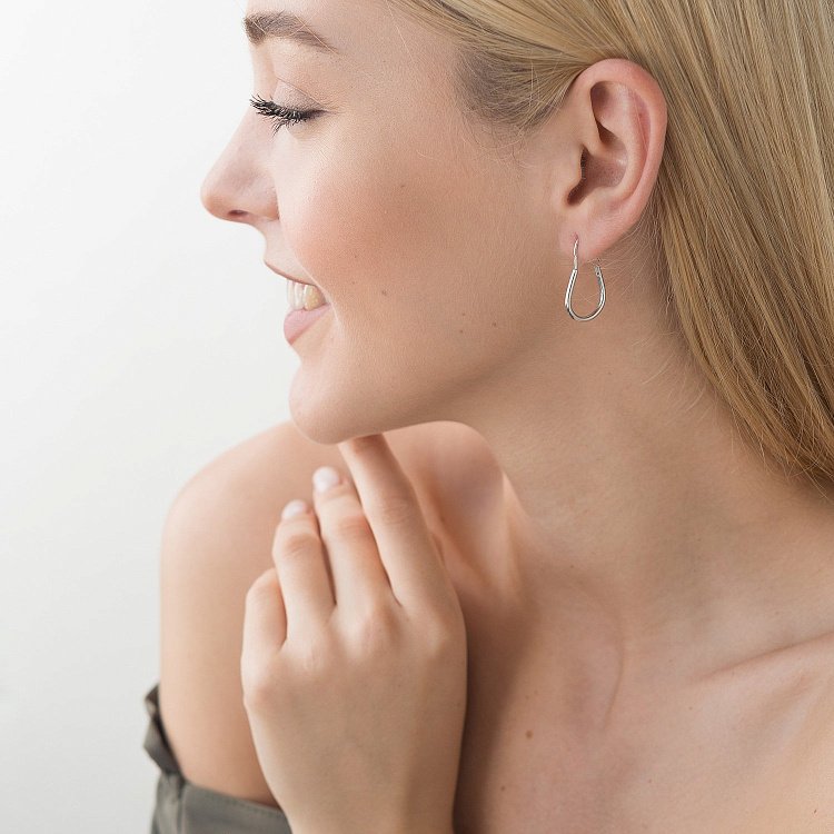 Сережки "Петельки" 12025б від ювелірного магазину Онікс - 1