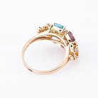 Золотое кольцо с натуральными камнями R27720 от ювелирного магазина Оникс - 1