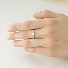 Золотое помолвочное кольцо (фианиты) к04611 от ювелирного магазина Оникс - 1