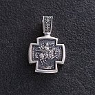 Серебряный крестик Архангел Михаил 131191 от ювелирного магазина Оникс
