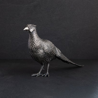 Срібна фігура "Фазан" ручної роботи 23127