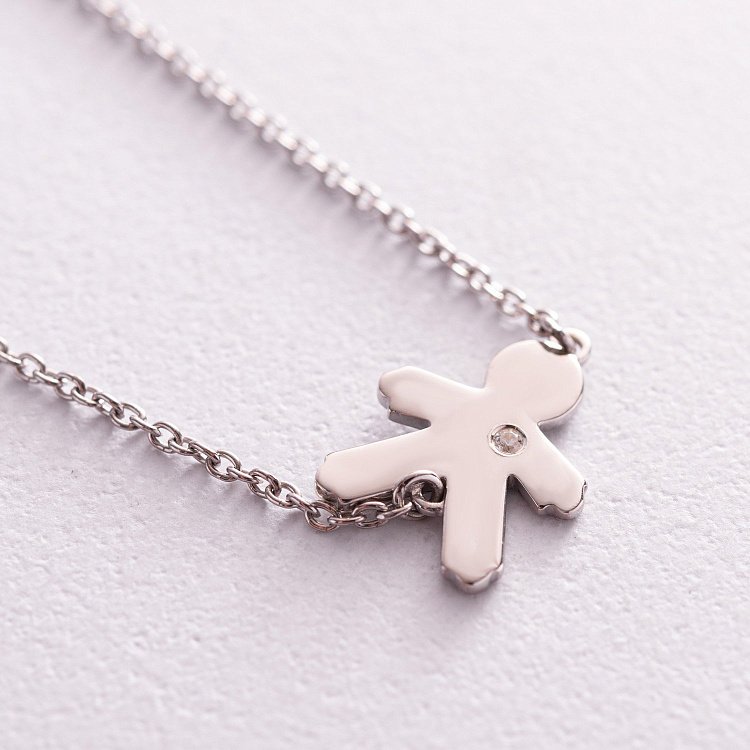 Серебряный браслет "Мальчик" (возможна гравировка) 2078 от ювелирного магазина Оникс - 3