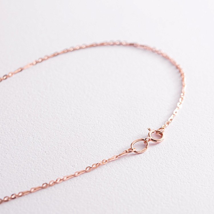 Колье - цепочка в красном золоте ц00397 от ювелирного магазина Оникс - 5