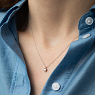 Золотое колье с бриллиантом колб0174у от ювелирного магазина Оникс - 3