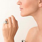 Золотое кольцо с эмалью к03488 от ювелирного магазина Оникс - 3