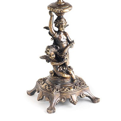 Бронзова фігура "Ангели з свічником" сер00071 №3