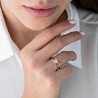 Помолвочное золотое кольцо с фианитами к05752 от ювелирного магазина Оникс - 2