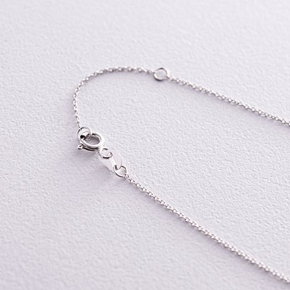 Золоте кольє з чорним діамантом колб0099y №5