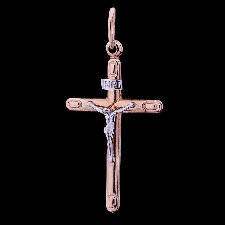 Золотий хрестик (розп'яття) п01756 від ювелірного магазину Онікс