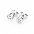 Золоті сережки-пусети з діамантами сб0110gl от ювелирного магазина Оникс