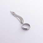 Серебряное кольцо с цепочками 112650 от ювелирного магазина Оникс - 10