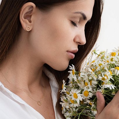 Колье "Гармония" в желтом золоте кол01676 №6