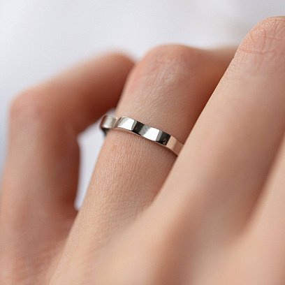 Кольцо "Холли" в белом золоте к07448 №6