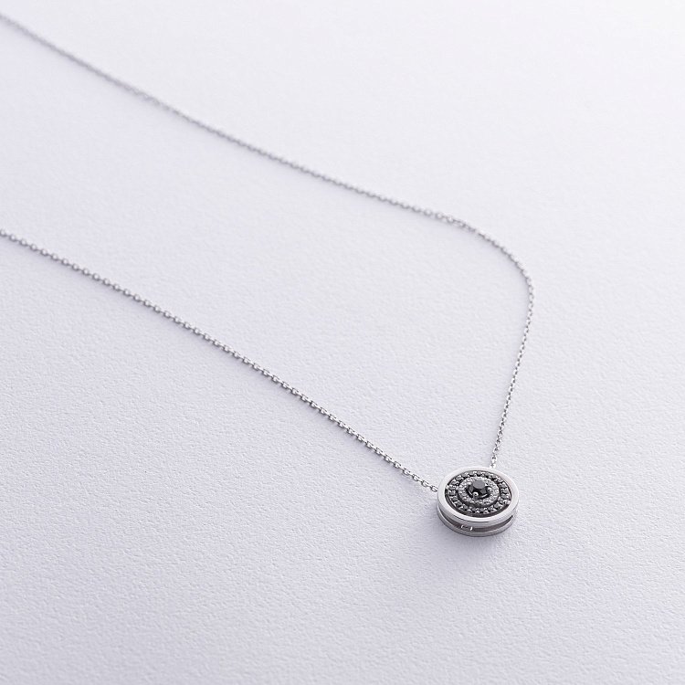 Кольє з діамантами (біле золото) 722291121 від ювелірного магазину Онікс - 2